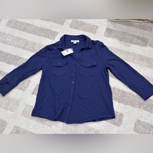 NWT | Nine West Deep Blue Shirt